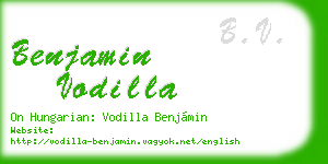benjamin vodilla business card